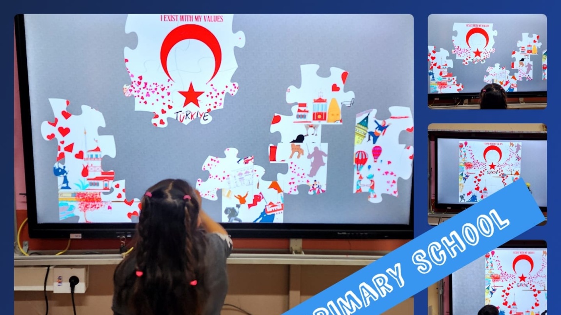 Okulumuzda Yürütülen ''I EXIST WITH MY VALUES'' adlı E Twinning Projesi 